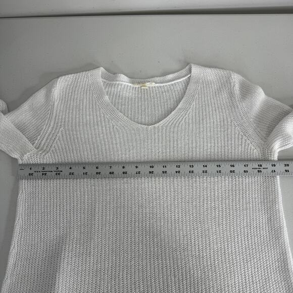 Eileen Fisher Sweater Womens Petite Small 100% Organic Linen V-Neck Knit Top - Picture 8 of 11
